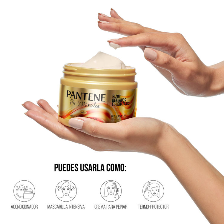Imagen de Pantene Baño De Crema Rizos Pote 300 ml