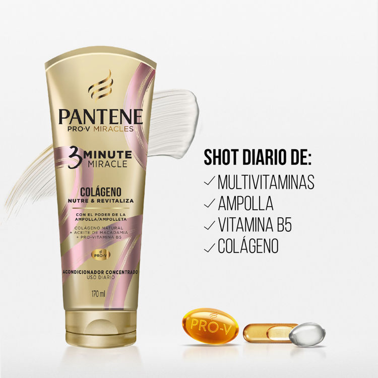 Imagen de Pantene Miracle Tratamiento 3 Minutos Colageno 300 ml