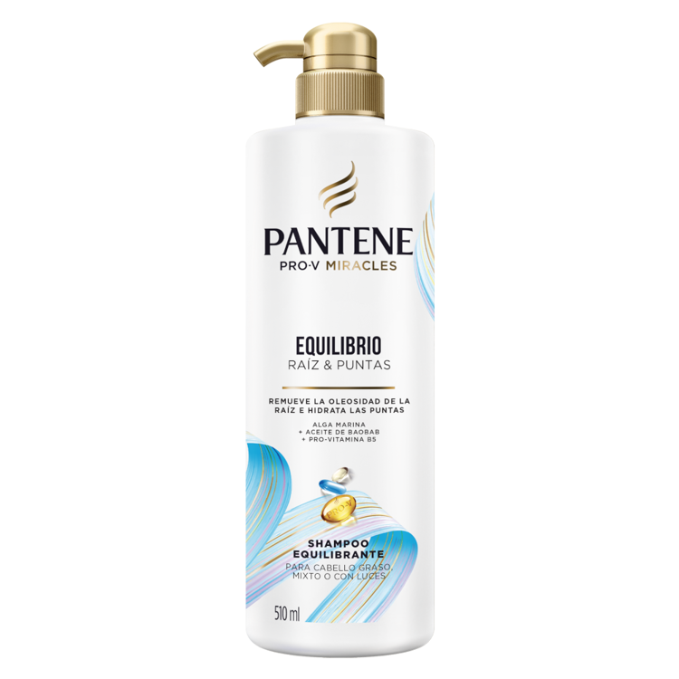 Imagen de Pantene Shampoo Equilibrio Raiz/Puntas 510 Ml C/Valvula