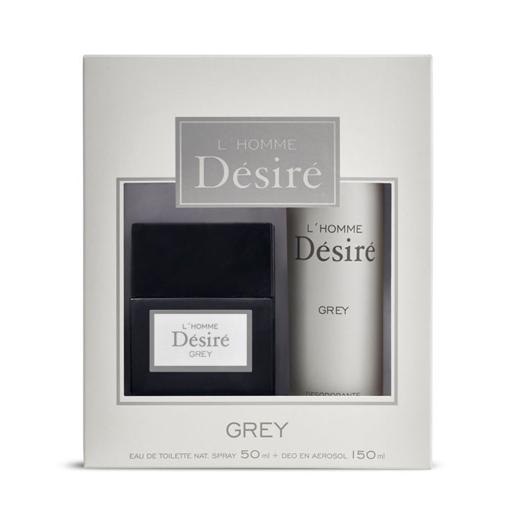 Imagen de Desire Estuche Grey para Hombre  50 ml + Desodorante
