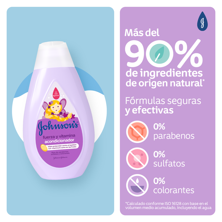 Imagen de Johnson's Baby Acondicionador Fuerza y Vitamina  200 ml