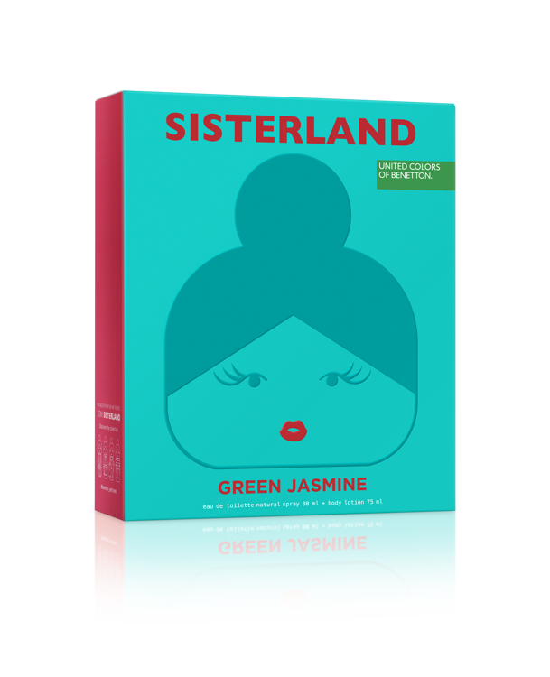 Imagen de Cofre Benetton Sisterland Green Jasmine Edt 80 ml + Crema 75 ml