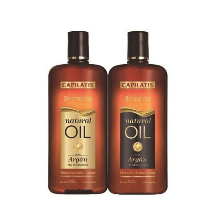 Imagen de Capilatis Pack Con Aceite De Argan Shampoo 420 ml + Acondicionador 420 ml al 50 %
