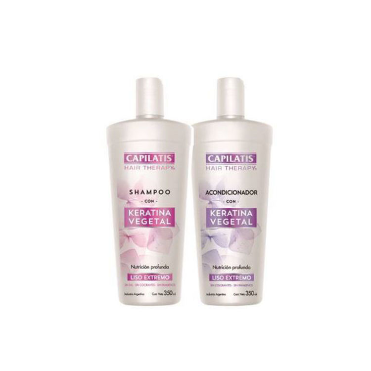 Imagen de Capilatis Pack  Keratina Shampoo 420 ml + Acondicionador 420 ml al 50 %