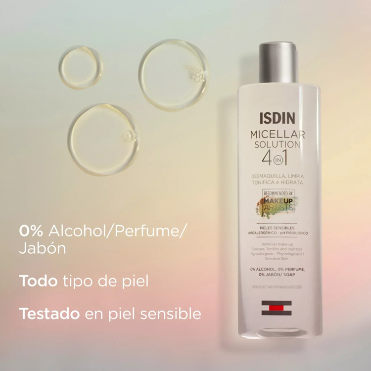 Imagen de Isdin Agua Solucion Micellar 4 En 1  400 ml
