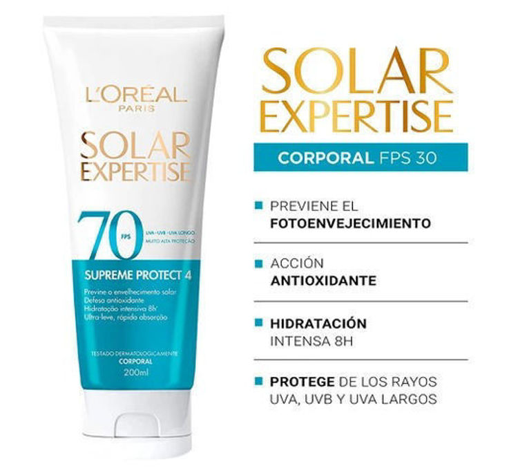 Imagen de L'Oreal Paris Protector Solar Expertise FPS 70 de 200 ml