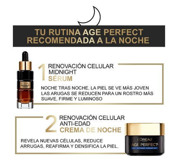 Imagen de L'Oreal Paris Crema Hidratante Noche Age Perfect Renovación Celular de 50 ml