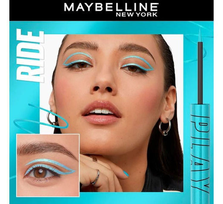 Imagen de Maybelline Delineador Attoo Liner Play Liquid WP Ride Celeste - 7ml