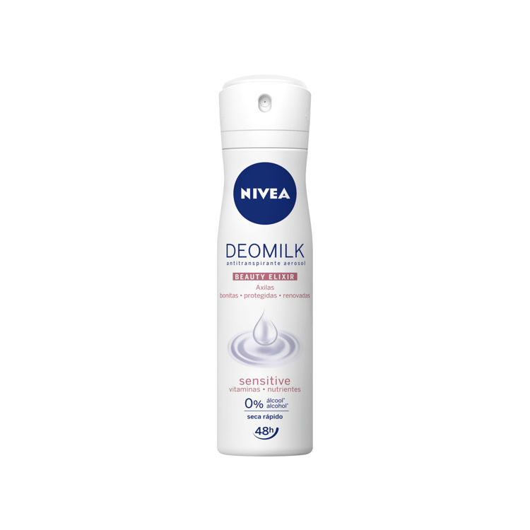 Imagen de Nivea Desodorante en Aerosol Dama Milk Sensitive 150 ml