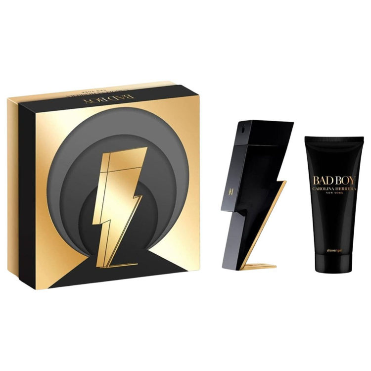 Imagen de Carolina Herrera Estuche Bad Boy Perfume de Hombre  100 ml + Shower Gel
