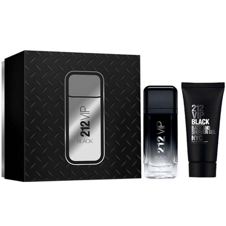 Imagen de Carolina Herrera Estuche 212 Vip Black Perfume de Hombre 100 ml + Gel Ducha
