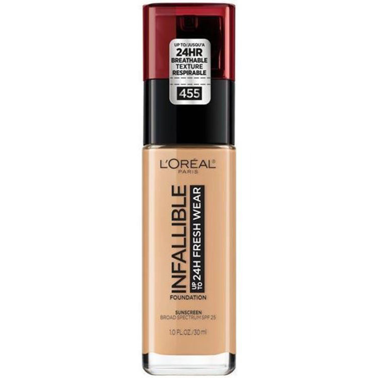 Imagen de L'Oréal Paris Base de Maquillaje Infallible Fresh Wear 24H Natural Buff -  455