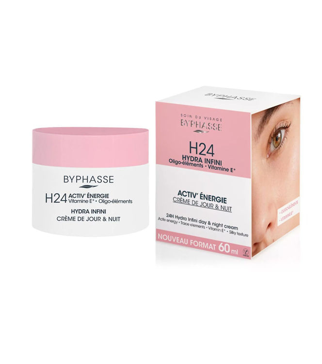 Imagen de Byphasse Crema Hidratante para Rostro Dia y Noche 24 horas  60 ml