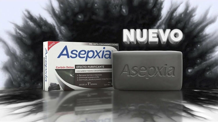 Imagen de Asepxia Jabón Carbón Detox 100 Gr - Efecto Purificante
