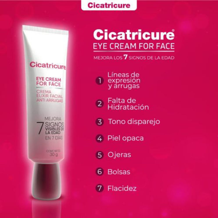 Imagen de Cicatricure Crema Elixir Facial  Anti-Arrugas Rostro y Ojos 30 gr