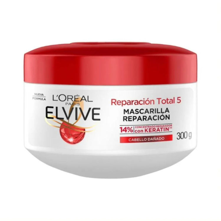 Imagen de L'Oréal Paris Baño De Crema Elvive Reparación Total 5  300 gr