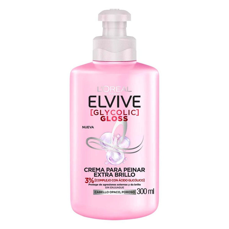 Imagen de L'Oréal Paris Crema Para Peinar  Elvive Glycolic Gloss 300 ml