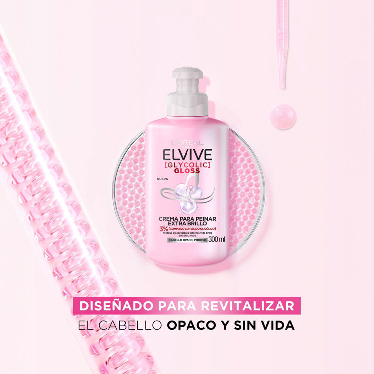 Imagen de L'Oréal Paris Crema Para Peinar  Elvive Glycolic Gloss 300 ml