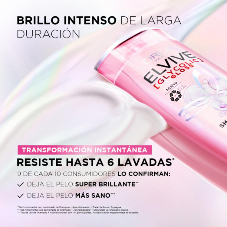 Imagen de L'Oréal  Paris Shampoo  Elvive Glycolic Gloss 370 ml