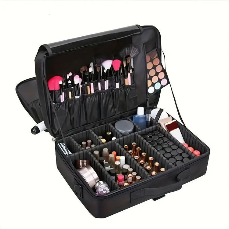 Imagen de Maleta Profesional de Maquillaje de tela  - Organizador Cosmético