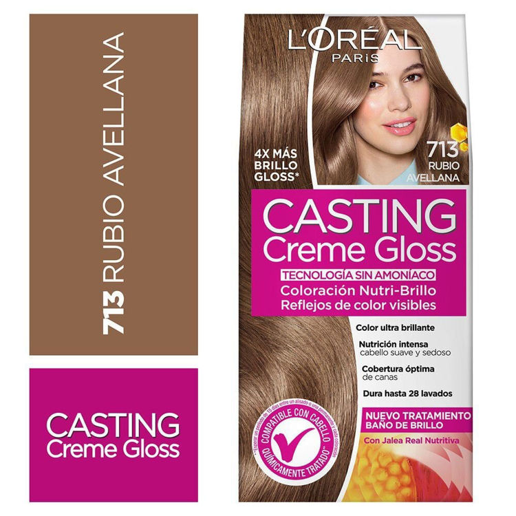 Imagen de L'oreal Paris Tinta Casting Creme Gloss 713 Rubio Avellana
