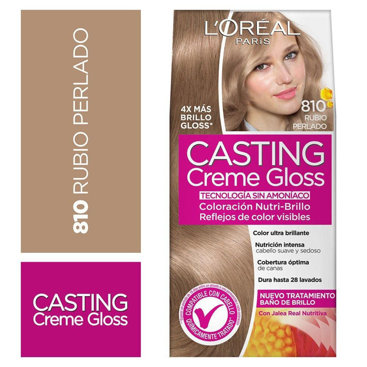 Imagen de L'oreal Paris Tinta Casting Creme Gloss 810 Rubio Perlado