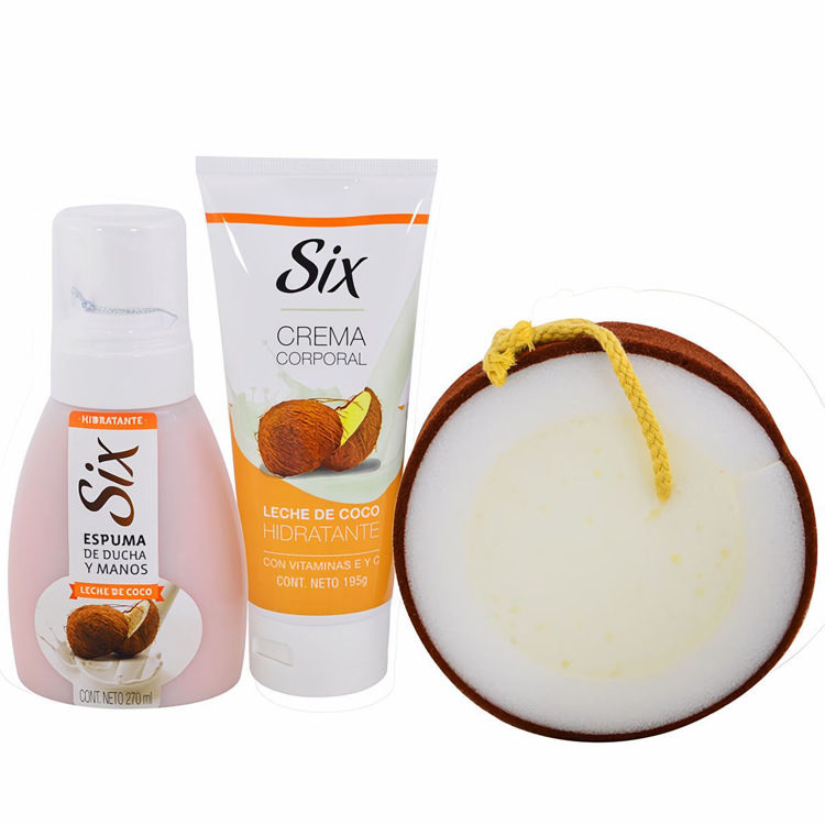 Imagen de Six Pack Espuma + Crema + Esponja - Coco