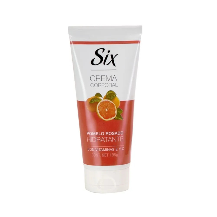 Imagen de Six Crema Corporal Hiratante Pomelo Rosado 195 gr