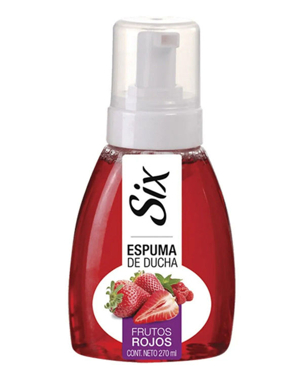 Imagen de Six Espuma De Ducha  Frutos Rojos 270 ml