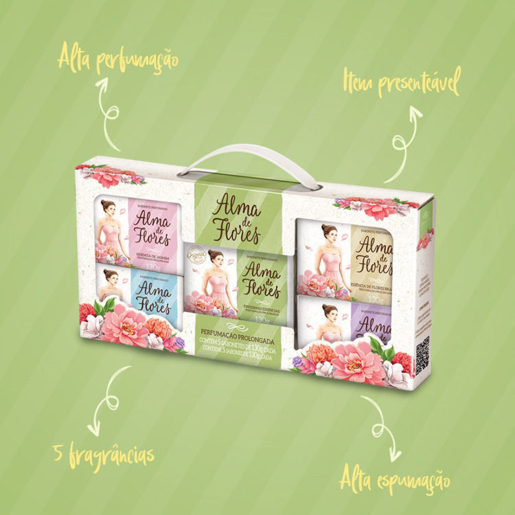 Imagen de Alma De Flores Estuche  con 5 Jabones