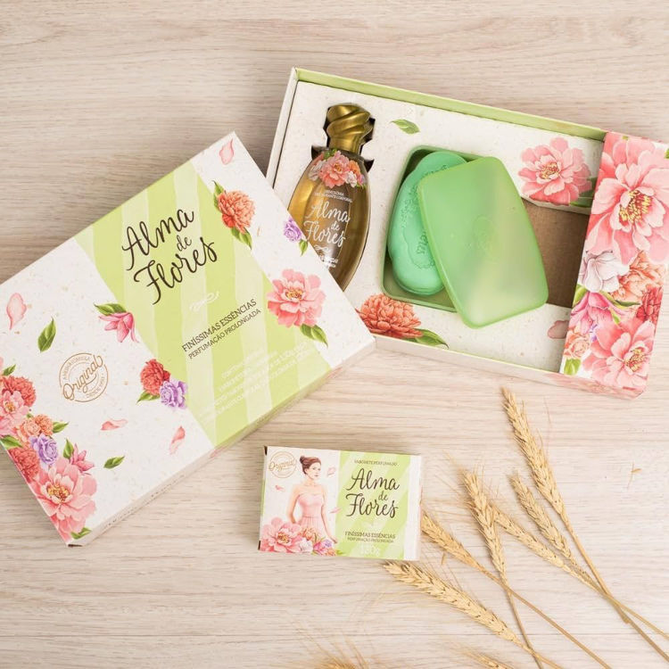 Imagen de Estuche Regalo Alma De Flores  Colonia de Mujer + Jabonera + 2 Jabones