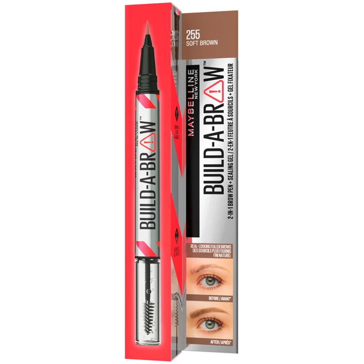 Imagen de Maybelline Delineador de Cejas  Build A Brow 2 en 1 - Soft Brown