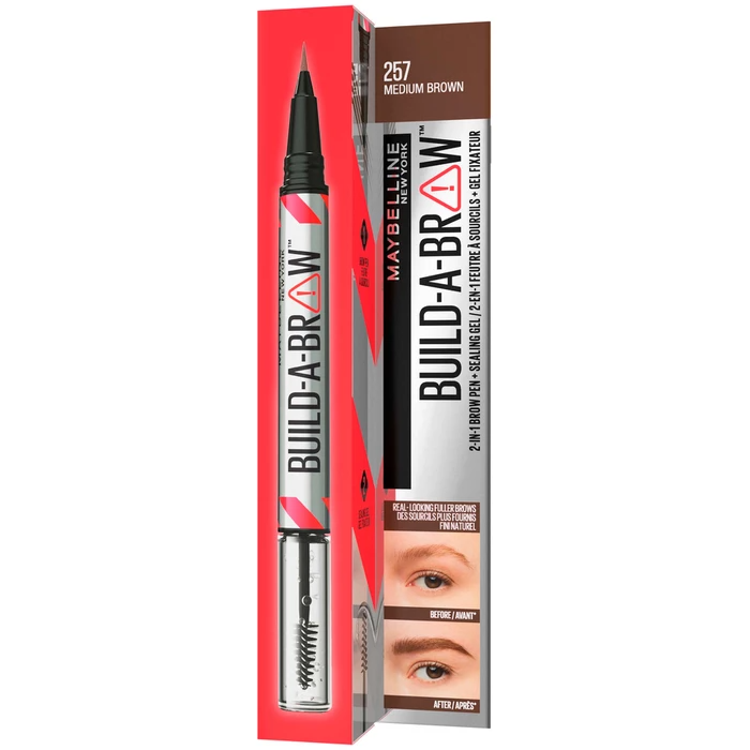 Imagen de Maybelline Delineador de Cejas  Build A Brow 2 en 1 - Ash Brown