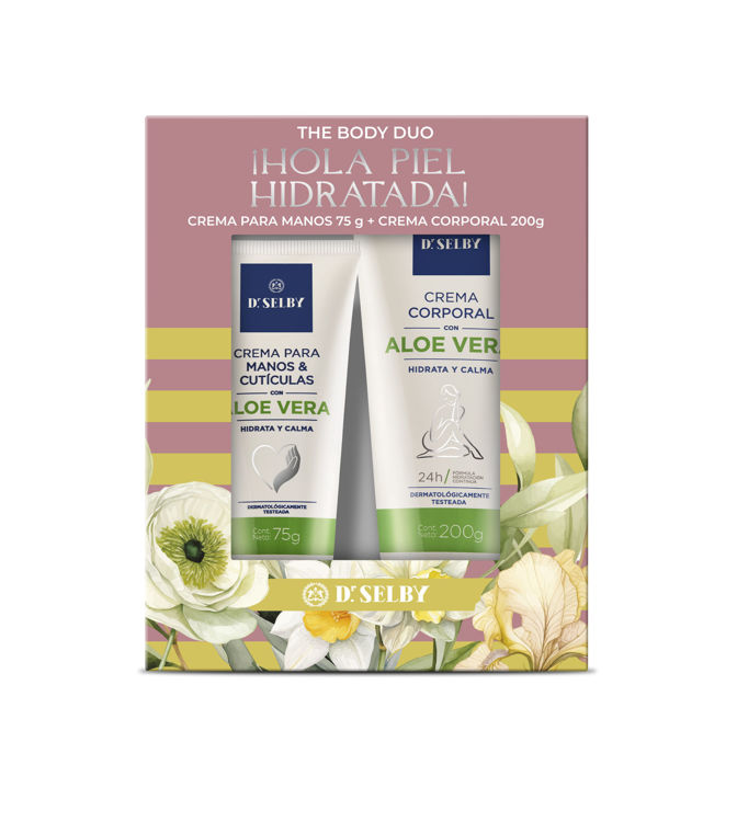 Imagen de Dr. Selby Estuche Cremas de Manos + Crema de Cuerpo Hidratantes Aloe Vera