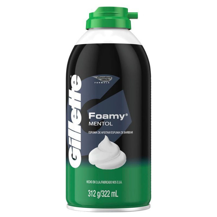 Imagen de Gillette Espuma De Afeitar Foamy Mentol 312 gr