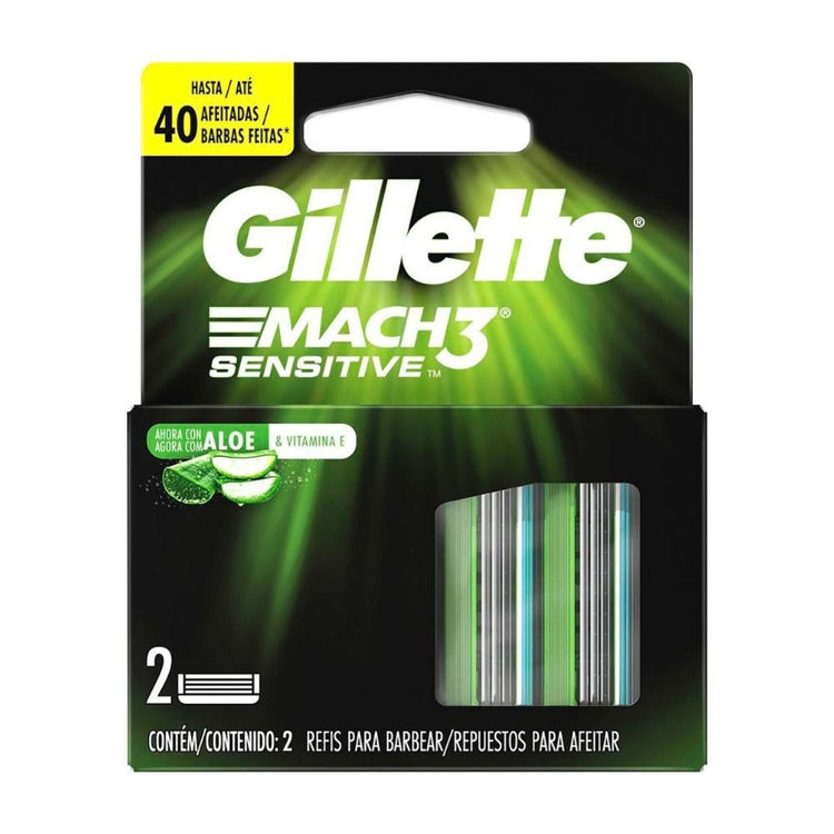 Imagen de Gillette Mach 3 Repuesto Sensitive  2u