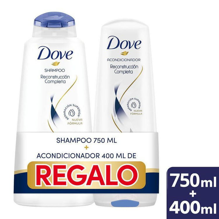 Imagen de Pack Shampu Dove Reconstruccion(Shampu 750Ml /Acond 400Ml)