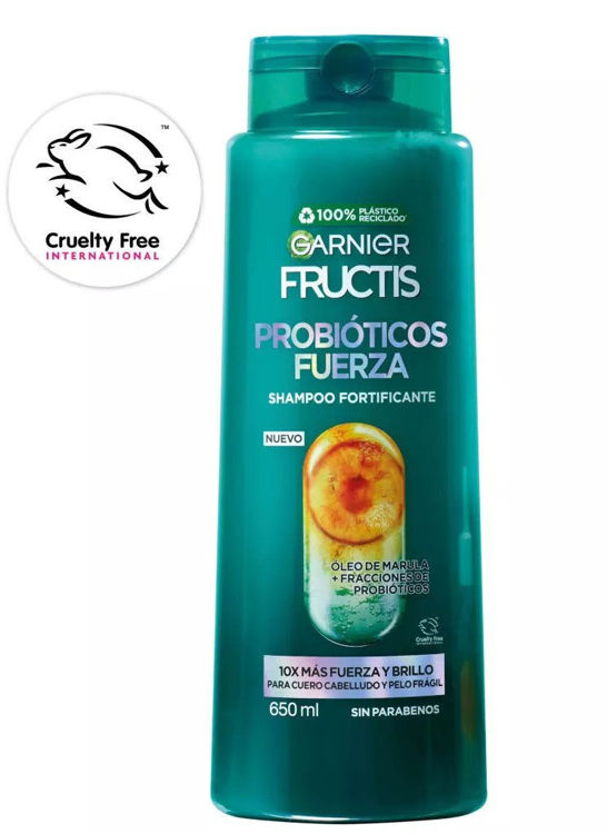 Imagen de Garnier Fructis Shampoo Probióticos Fuerza 650 ml
