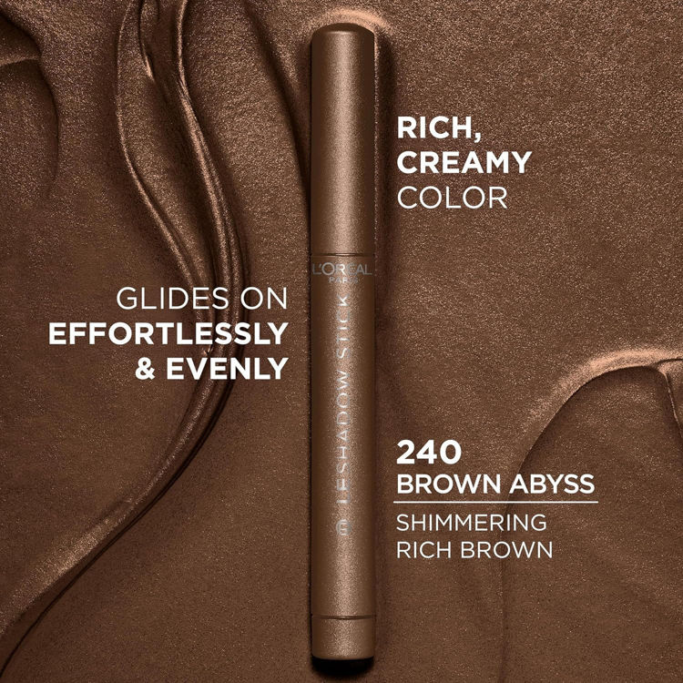 Imagen de L'Oreal París Sombra de Ojos  Hypnoteyes Le Shadow Stick - 240 Brown Abyss