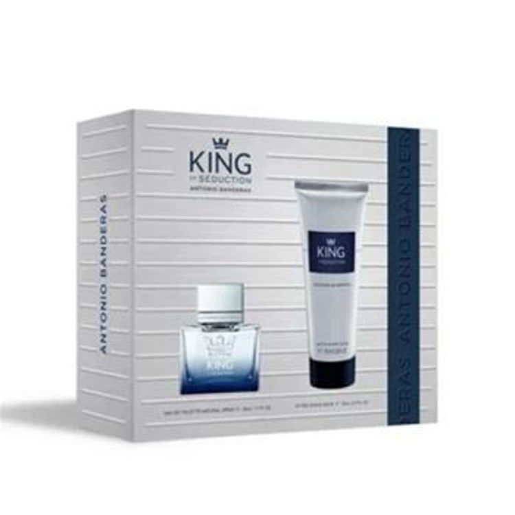 Imagen de Bandera Estuche King Of Seduction Perfume de Hombre  50 ml + After Shave