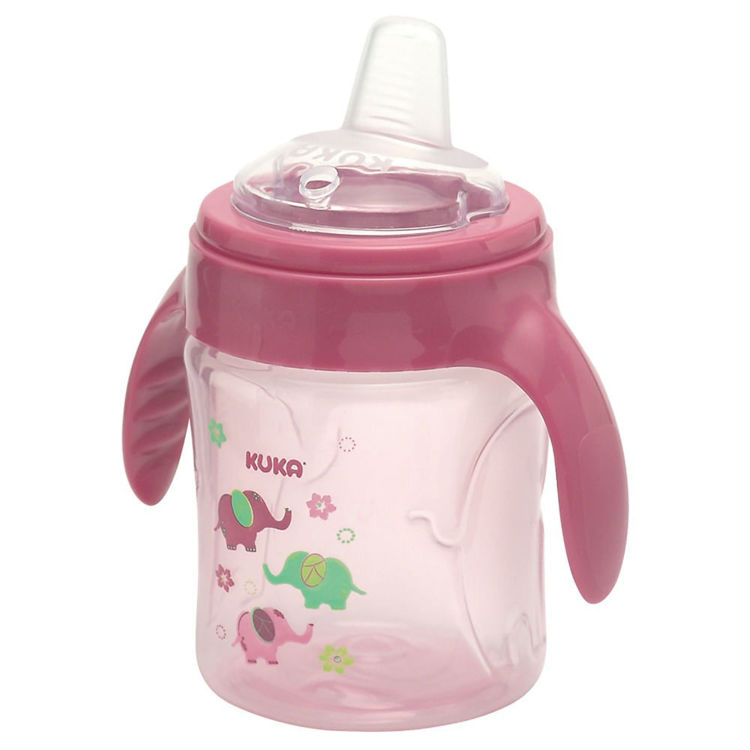 Imagen de Kuka Vaso Sorbito Fun De Entrenamiento Con Asas Tetina Silicona  - Rosado