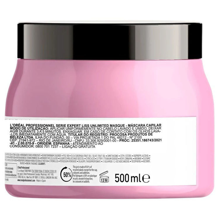 Imagen de L'Oréal Professionnel Serie Expert Liss Unlimited Máscara 250 ml