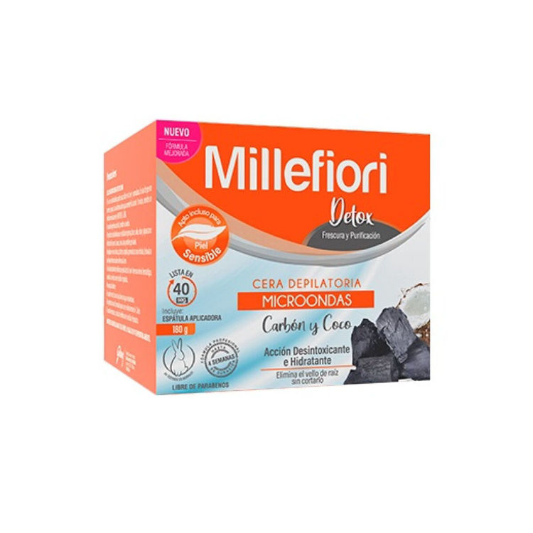 Imagen de Millefiori Cera Depilatoria Microondas Detox 180 gr