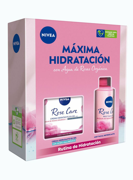 Imagen de Nivea Pack Máxima Hidratación Crema Facial Rose Care  + Bruma Facial