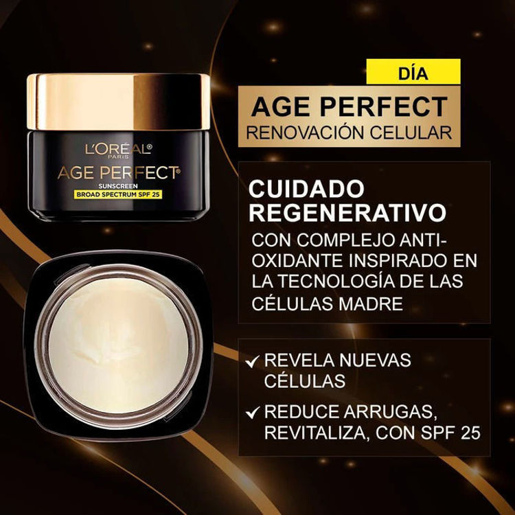 Imagen de L'Oréal París  Pack Age Perfect Renovación Celular Crema Hidratante Día FPS25 50ml + Noche 50ml + LATA DE REGALO