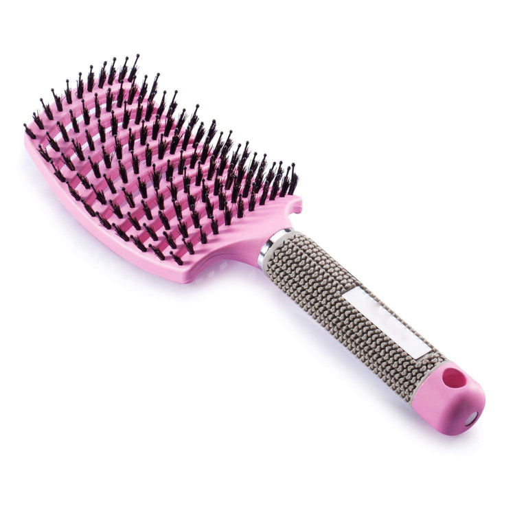 Imagen de Cepillo de pelo Desenredante Anti tirón  y Anti Frizz Con Cerda Combinada