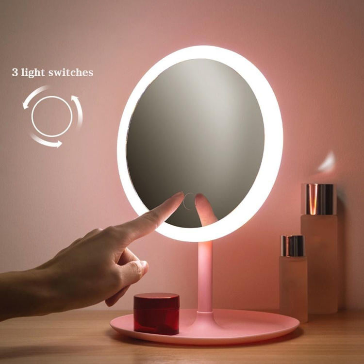 Imagen de Espejo Redondo Led Touch  con 3 intensidades de Luz