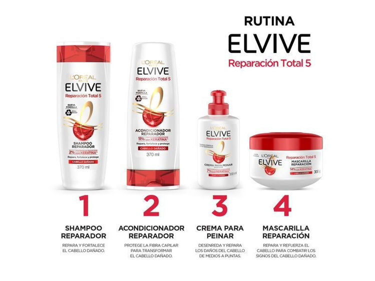 Imagen de L'Oréal Paris Elvive  Mascarilla Reparación Total 5 - 300 ml