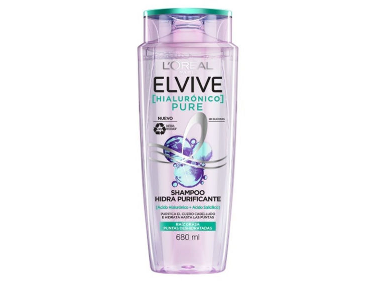 Imagen de L'Oréal Paris Shampoo Elvive  Pure Hialuronico 680 ml