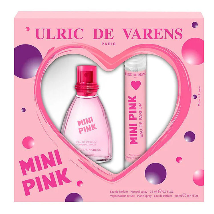 Imagen de Ulric de Varens Estuche Mini Pink Perfume de Mujer 25 ml + Perfume 20 ml